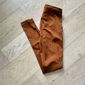 Lululemon Swift Speed High Rise Tight Leggings 28 Inch Copper Brown Pockets